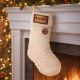 Barrel WoodPatch Knit Stocking