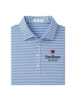 FRB Peter Millar Polo Stripped Sport Blue