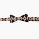 Tan Argyle Rose Cluster Bowtie