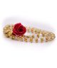 Real Rose Bracelet with gemstones