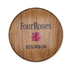 Four Roses Barrel Head with Full Color Logo